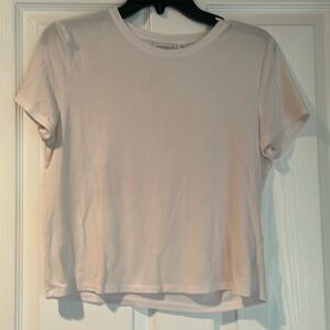 Babaton Crop Tee Off White M